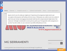 Tablet Screenshot of mgserramenti.it